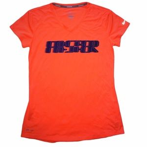 NIKE Dri Fit Orange Faster T Shirt small